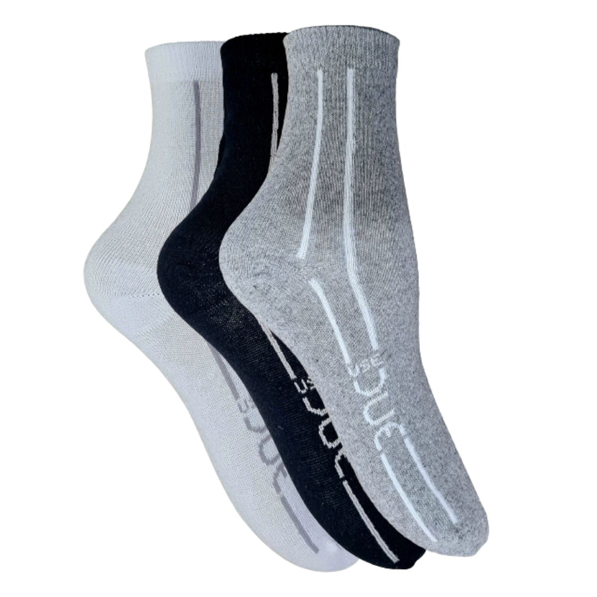 KIT MEIA CANO LONGO COTTON 39/43 2 PARES - SORTIDO (SC)