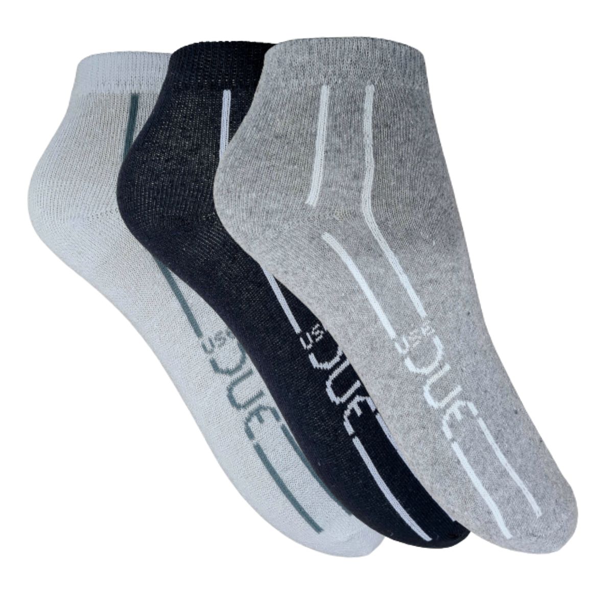 KIT MEIA CANO CURTO COTTON 39/43 2 PARES - SORTIDO (SC)