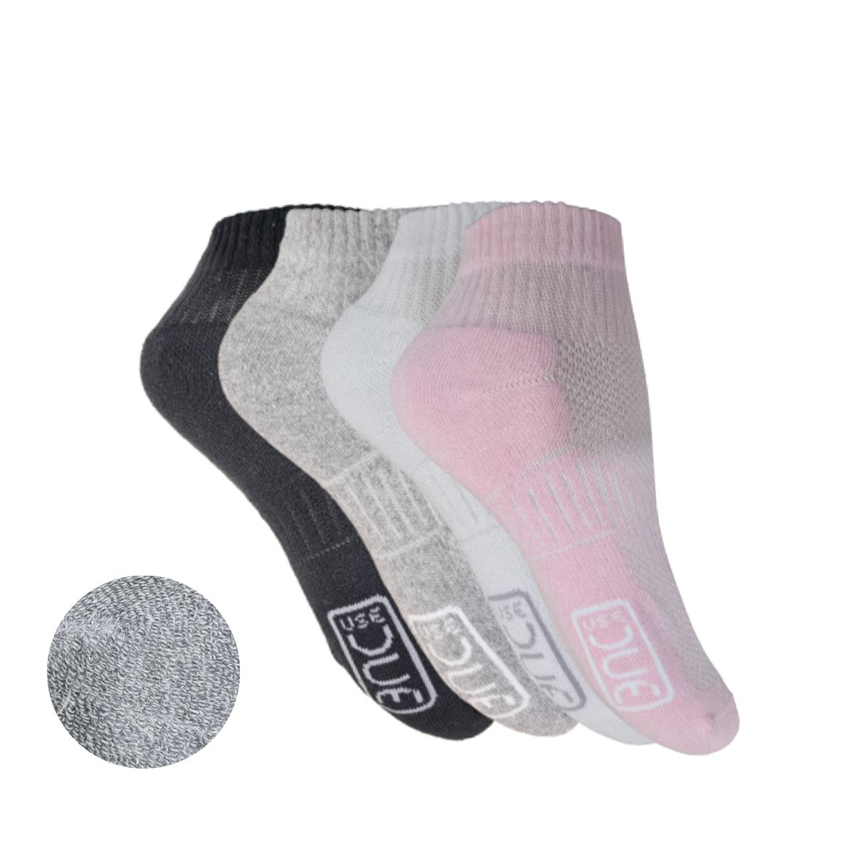 KIT MEIA CANO CURTO COTTON ATOALHADA 34/38 2 PARES - SORTIDO (SC)