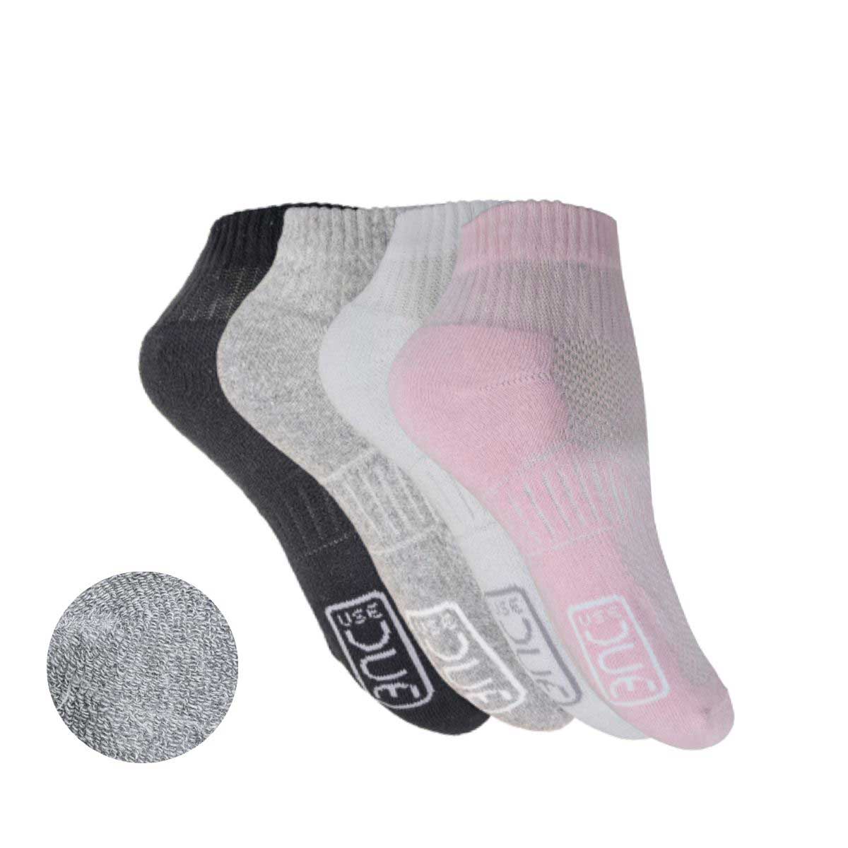 KIT MEIA CANO CURTO COTTON ATOALHADA 34/38 2 PARES - SORTIDO (SC)