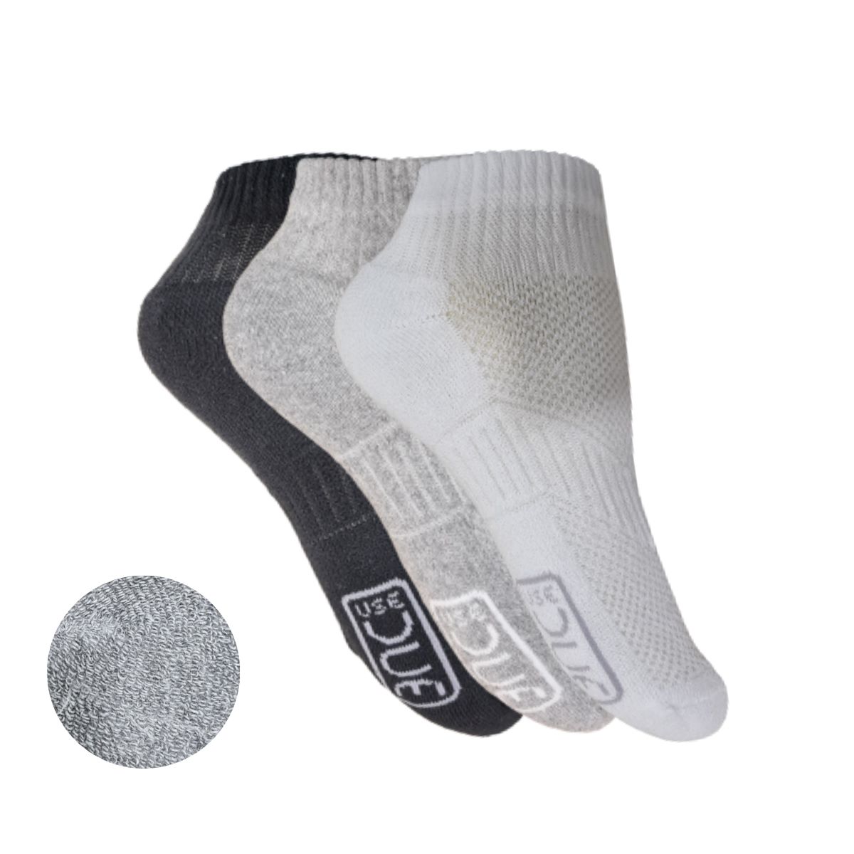 KIT MEIA CANO CURTO COTTON ATOALHADA 39/43 2 PARES - SORTIDO (SC)