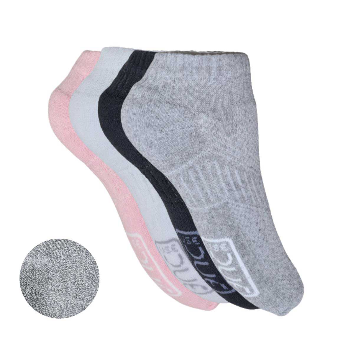 KIT MEIA SOQUETE COTTON ATOALHADA 34/38 2 PARES - SORTIDO (SC)