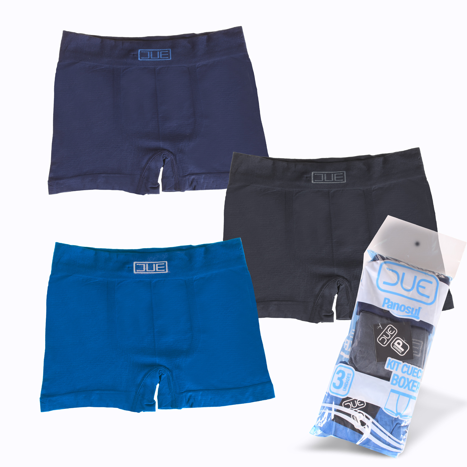 KIT CUECA DUE GG 3 PEÇAS - SORTIDO (SC)