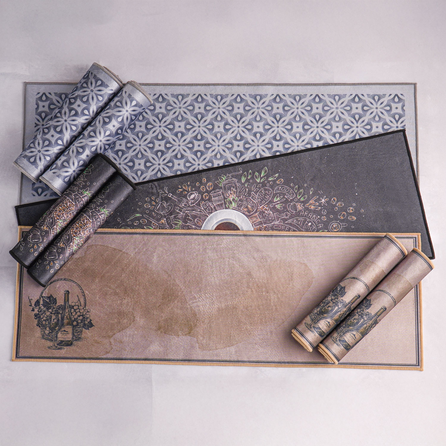 KIT TAPETES VELOUR 3 PEÇAS