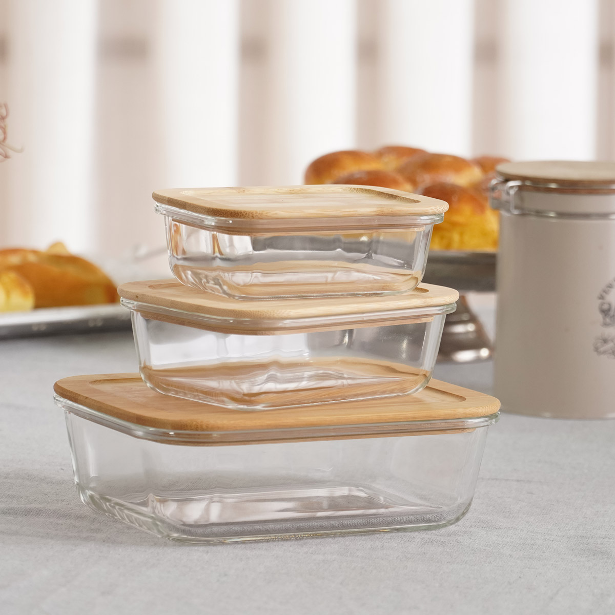 POTES RETANGULARES TAMPA BAMBU